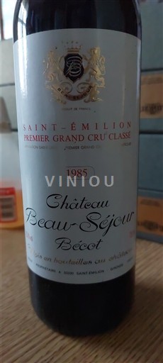 Burdeos Saint-Émilion Château Beau-Séjour Bécot 1985