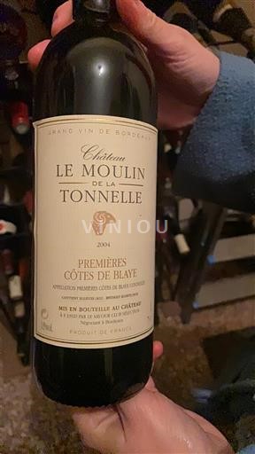 Bordeaux Ni doloceno Château Le Moulin de la Tonnelle 2004
