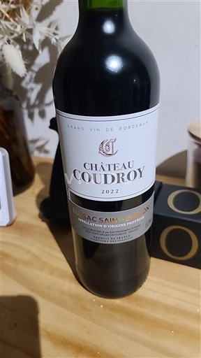 Bordeaux Blaye-Côtes-de-Bordeaux Château Coudroy 2022
