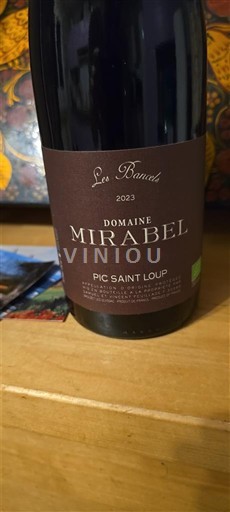 Langvedok Pic-saint-loup Domaine Mirabel Les Baumes 2023