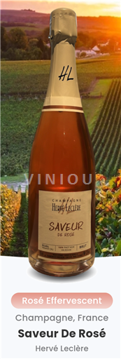 Champaña Champán Hervé Leclère Saveur De Rosé Sin añada