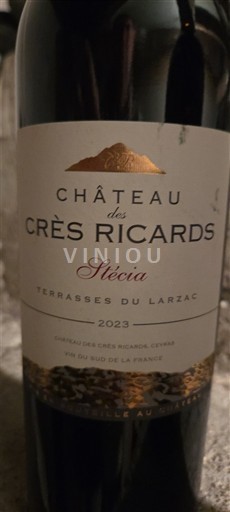 Languedoc Terasele-Larzac Château Crès Ricards Stécia 2023