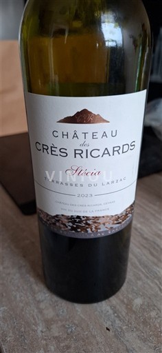 Verërat Rouge sec Stécia Château Crès Ricards 2023 Francë Languedok Terrasses-du-larzac AOC