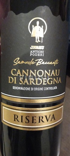 Sardinia Cannonau de Sardaigne Jerzu Antichi Poderi Samuele Baccanti 2021