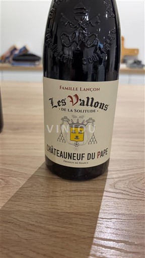 Valle del Ródano Châteauneuf-du-Pape. Domaine Famille Lançon - Domaine de la Solitude Les Vallons Sin añada