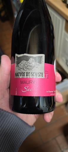Roussillon Maury sec Les Vignerons de Maury Nature de Schiste 2017