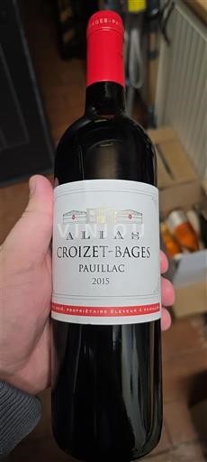 Bordeaux Pauillac Grand Cru Croizet-Bages Alias 2015