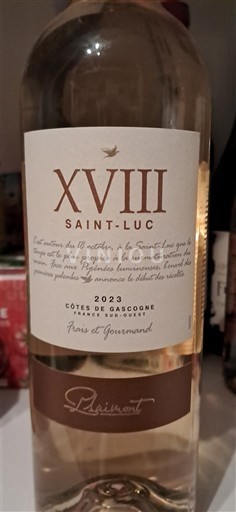 Tây Nam Côtes de Gascogne Saint-Luc XVIII 2023