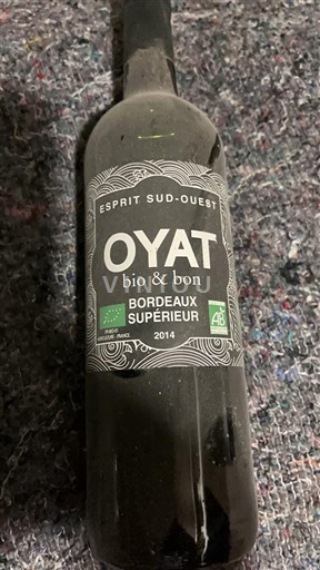Burdeos Bordeaux superior Oyat bio & bon 2014