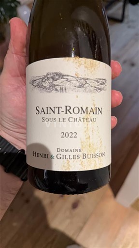Burgundi Saint-Romain Domaine Henri & Gilles Buisson Sous le Château 2022