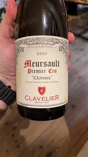 Burgundija Meursault Premier Cru Clavelier Charmes 2000