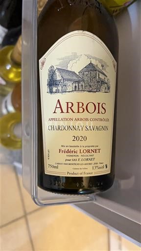 Jura Arbois Frédéric Lornet Chardonnay Savagnin 2020