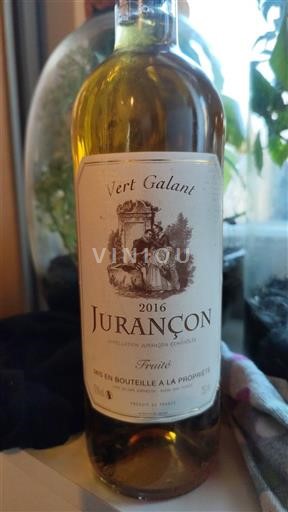 South West Jurançon Vert Galant Fruité 2016