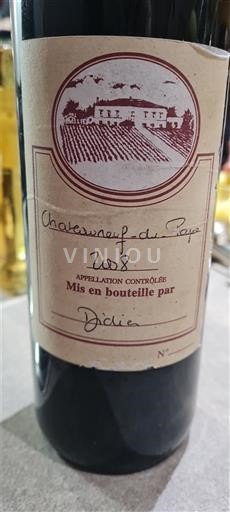 Valle del Ródano Châteauneuf-du-Pape. Dichia 2008