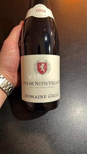 Wijnen Rouge sec Domaine Gille 2016 Frankrijk Bourgondië Côte de Nuits Villages AOC