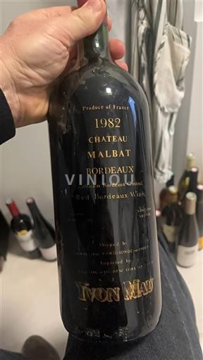 Bordeaux Château Malbat 1982