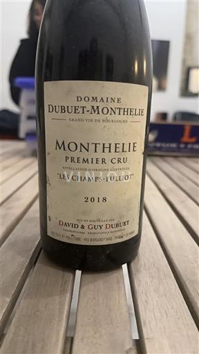 Burgundy Monthélie Premier Cru Domaine Buet-Monthelie Les Champs-Fulliot 2018
