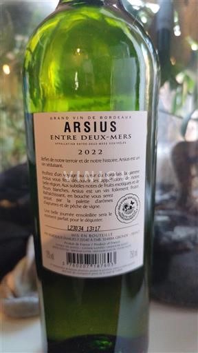 Bordeaux Entre-deux-mers Arsius 2022