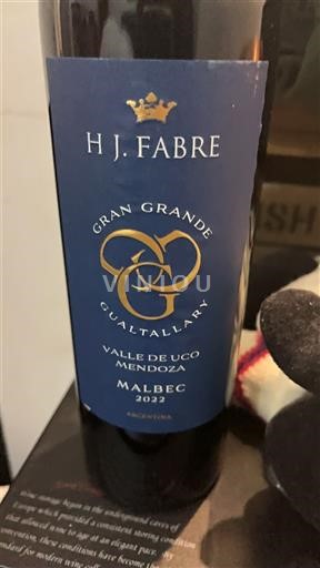 Mendoza Thung lũng Uco H. J. Fabre Gran Grande Gualtallary 2022