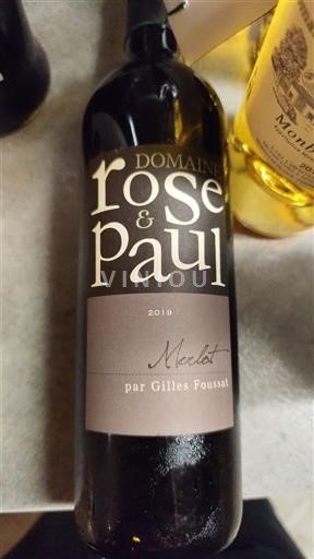 Sydvestfrankrig Côtes de Gascogne Domaine Rose & Paul Merlot 2019