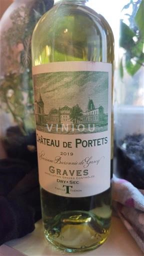 Bordeaux Graves Château Portets Réserve Baronnie de Gensac 2019