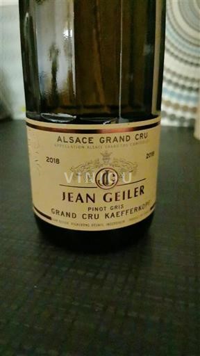 Elzas Alsace Grand Cru Grand Cru Jean Geiler Grand Cru Kaefferkopf 2018