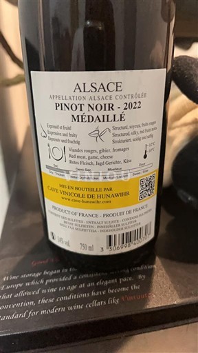 Alsacia Cave Vinicole de Hunawihr 2022