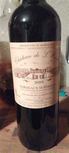Burdeos Bordeaux superior Château L'Hoste 2019
