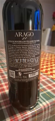 Roussillon Không được chỉ định Gérard Bertrand Arago 21 Không niên vụ