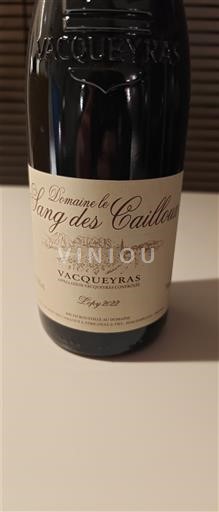 Rona dolina Vacqueyras Domaine Le Sang des Cailloux Lopy 2022