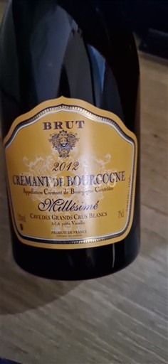 Borgonha Crémant da Borgonha Cave des Grands Crus Blancs Millésimé 2012