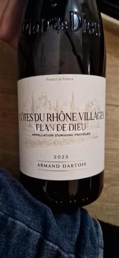 Vinos Rouge sec Armand Dartois 2023 Francia Valle del Ródano No especificado AOC