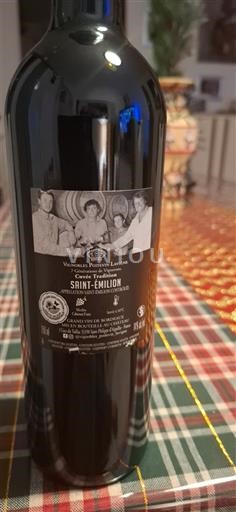 Bordeaux Saint-Émilion Vignobles Pottier Laurent Icke årgångsbetecknad