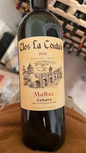 Tây Nam Cahors Clos La Coutale 2020