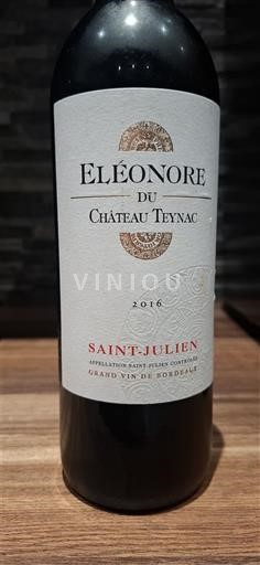 Bordeaux Saint-Julien Château Teynac Eléonore 2016