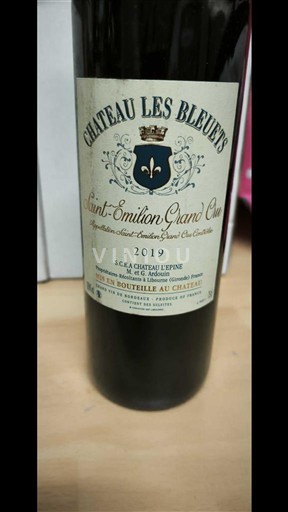 Bordeaux Saint-Émilion Grand Cru Grand Cru Château Les Bleuets 2019