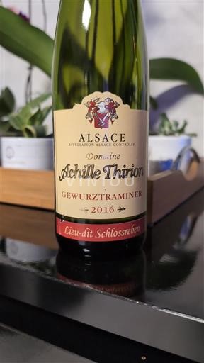 Alsazia Domaine Achille Thirion Lieu-dit Schlossreben 2016