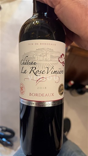 Bordeaux Château La Rose Vimière 2018