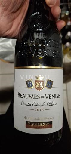 Viinit Rouge sec Vignerons de Beaumes-de-Venise 2013 Ranska Rhônen laakso Beaumes de Venise AOC