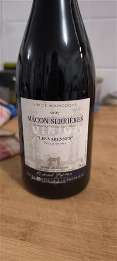 Borgoña Mâcon y Mâcon-villages Richard Détras Les Varennes Vieilles Vignes 2017
