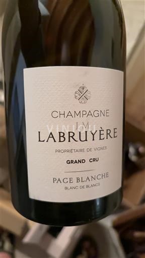 Champagne Sâm-panh Grand Cru J.M. Labruyère Page Blanche Không niên vụ