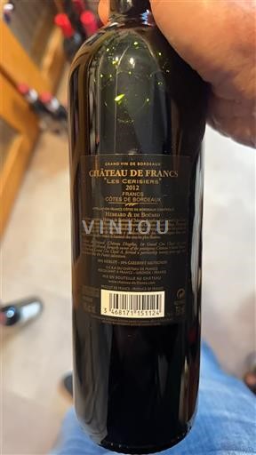 Bordeaux Côtes-de-Bordeaux Château Francs Les Cerisiers 2012