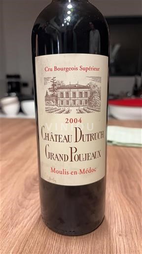 Bordeaux Moulis-en-Médoc Château Truch Grand Poujeaux 2004