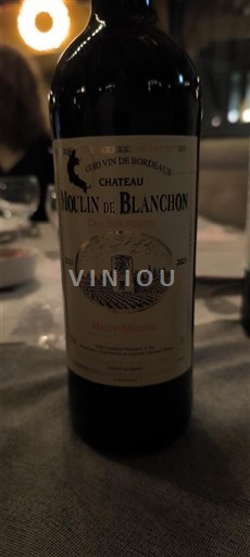 Vin Rouge sec Château Moulin de Blanchon Non millésimé France Bordeaux Haut-Médoc AOC