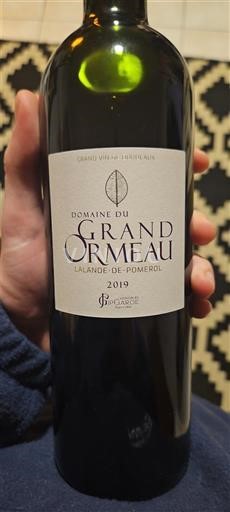 Bordeaux Lalande-de-Pomerol Domaine Grand Ormeau 2019