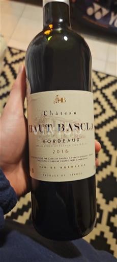 Bordeaux Château Haut Bascla 2018
