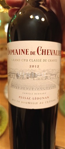 Wines Rouge sec Domaine Chevalier 2012 France Bordeaux Pessac-Léognan AOC Grand Cru