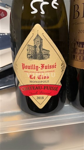 Weine Blanc sec Le Clos Monopole Château Fuissé 2018 Frankreich Burgund Pouilly-fuissé AOC Grand Cru