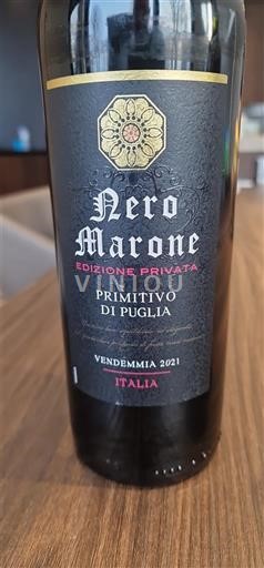 Apulië Primitivo di Puglia Nero Marone Edizione Privata 2021