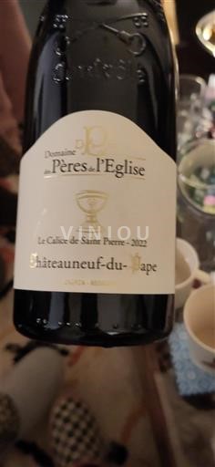 Valle del Ródano Châteauneuf-du-Pape. Domaine S Pères de l'Eglise Le Calice de Saint Pierre 2022